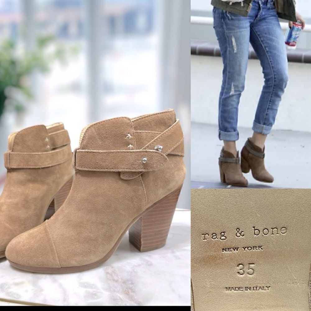 Rag & Bone The Harrow Boots Ankle Booties Sz 35 /US 5